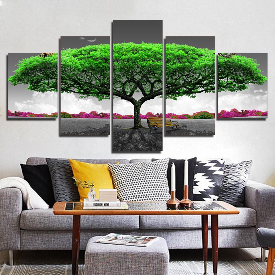 Modular Tree Canvas Wall Art HD | Beautiful canvas arts ...